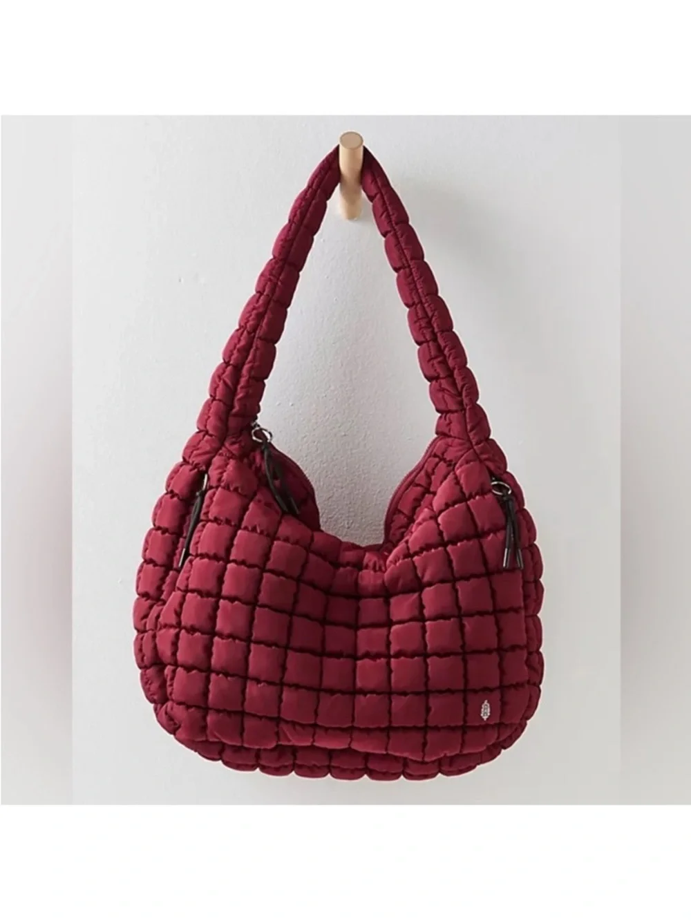 Free People FP Movement Quilted Carryall Tote- Mulberry